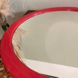 Vintage red mirror