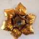 FL wall lamp in gilded metal design 70s