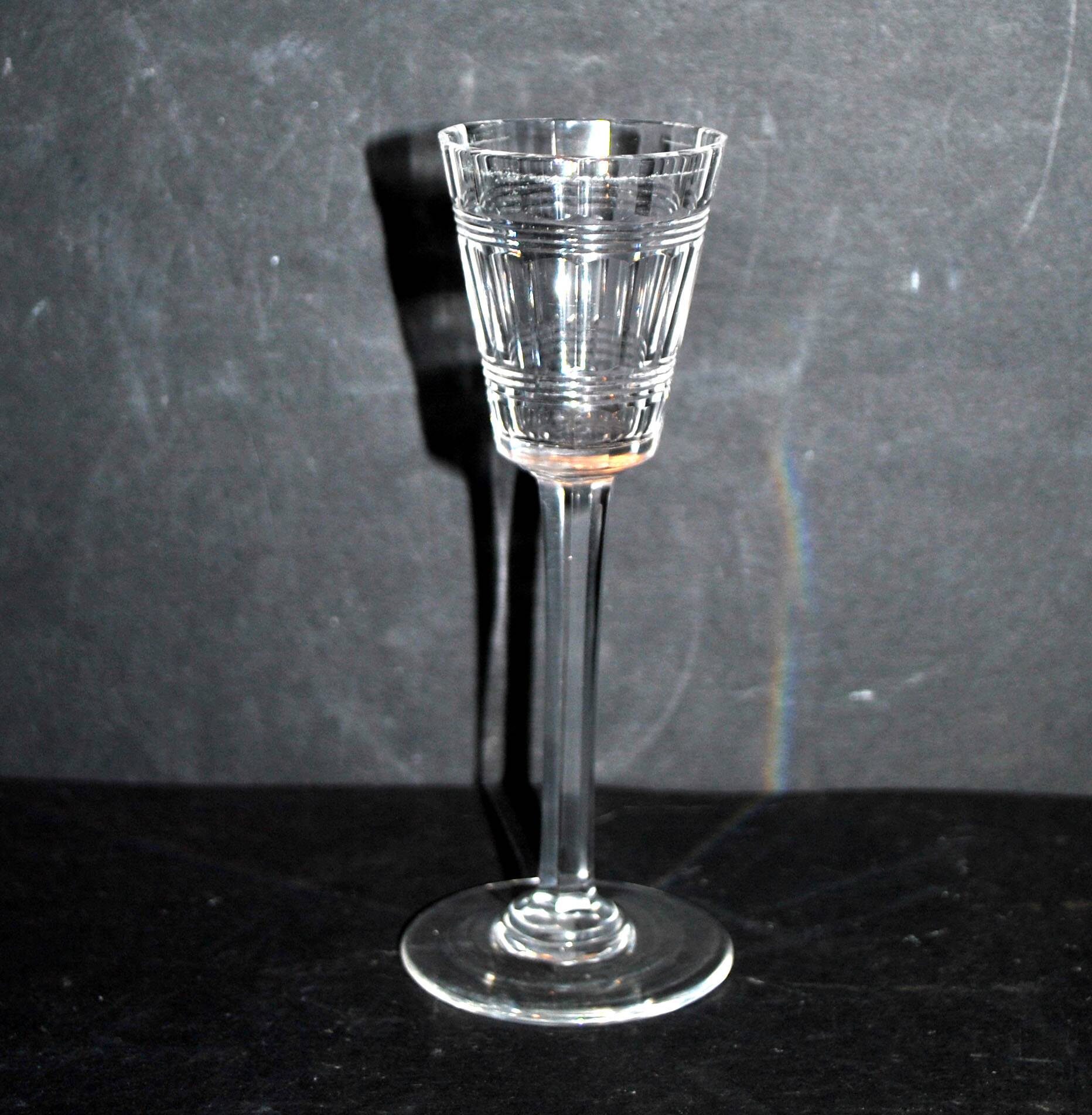 Baccarat 1900 crystal liqueur glass, chicago model, size 8557