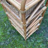 Vintage rattan chiffonier