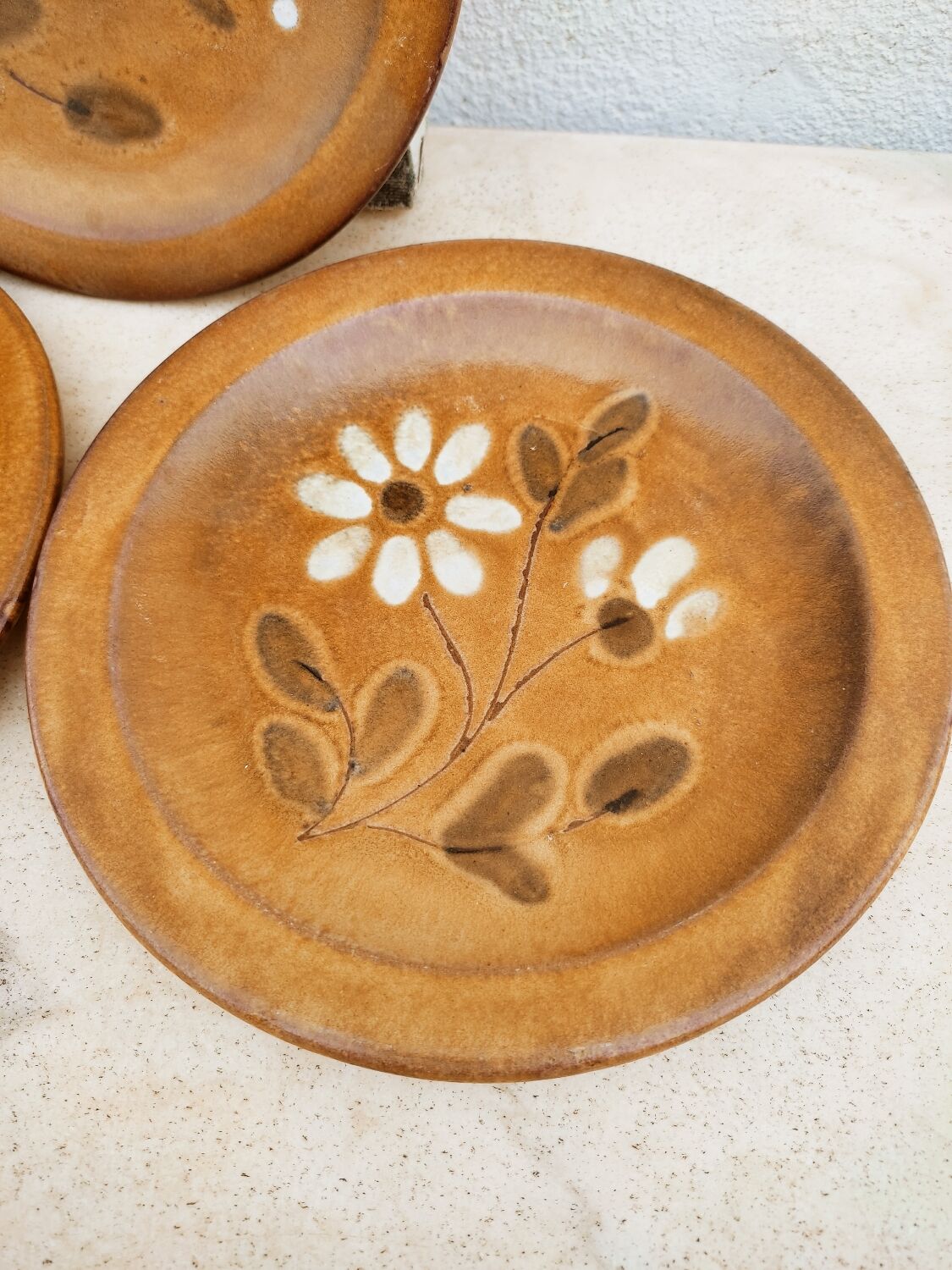 3 Vallauris ceramic plates