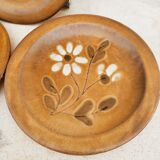 3 Vallauris ceramic plates