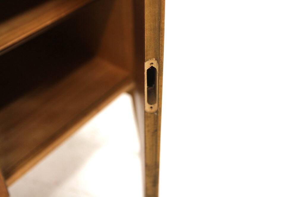 Teak chest of drawers and bookcase, Sweden, 1950
