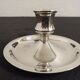 Silver metal candlestick