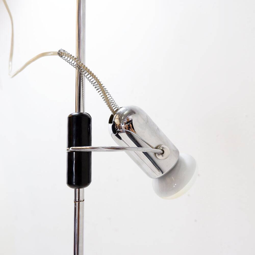 "Cielo-Terra" chrome floor lamp adjustable by Francesco Fois for Reggiani, 1960s