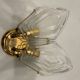 Brass Glass Sconces Set of 2 1970’s