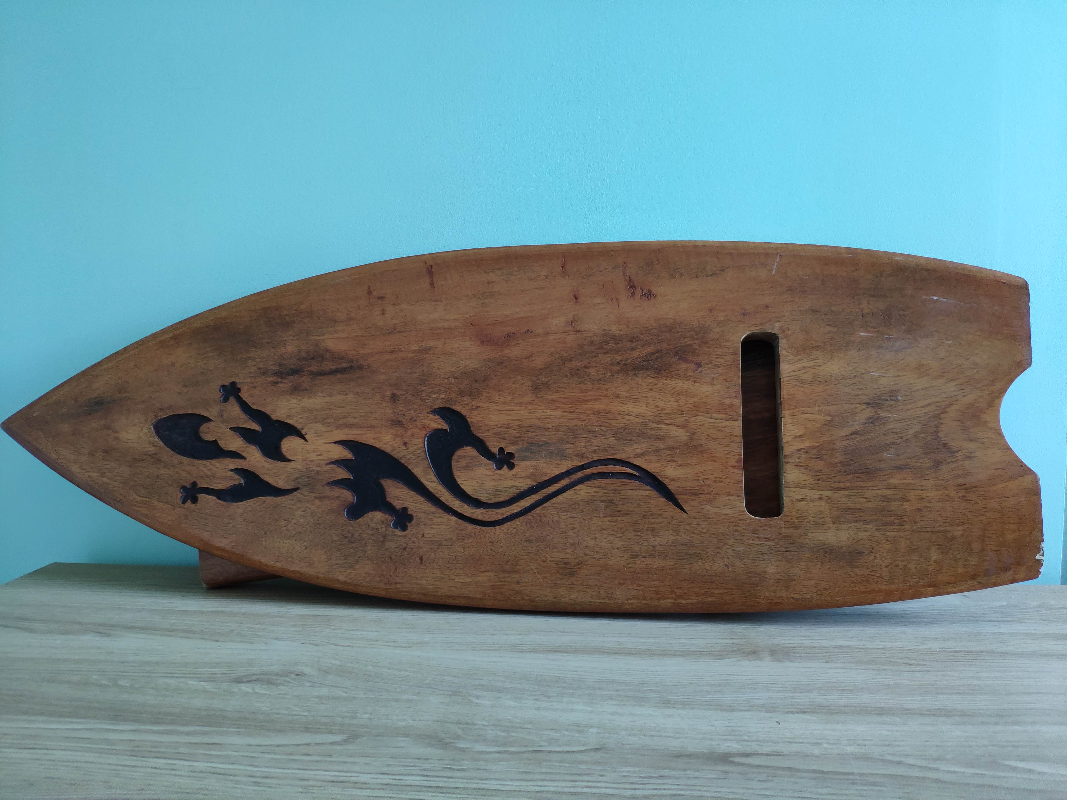 African chair engraved salamander