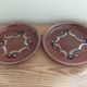Flat terracotta plates