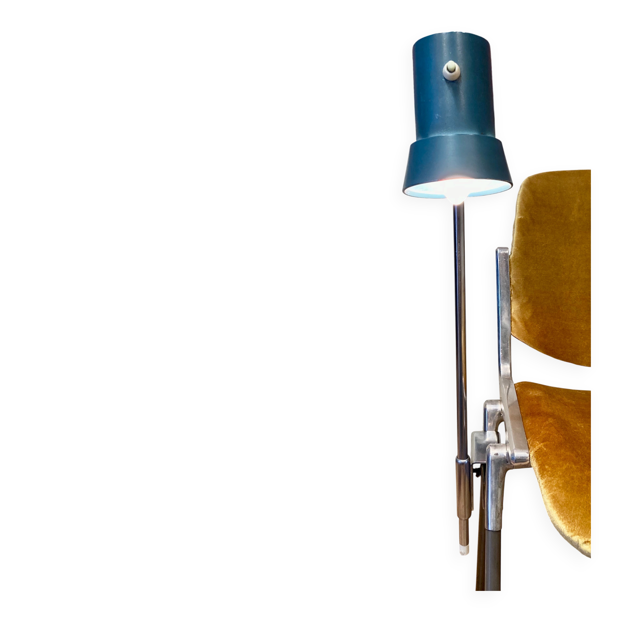 Large modular industrial lamp 1950.