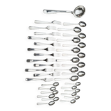 Alfenide 37-piece cutlery set for Christofle Saturne model