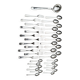 Alfenide 37-piece cutlery set for Christofle Saturne model