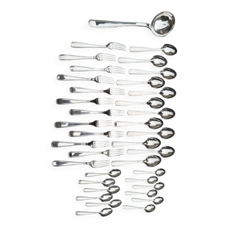 Alfenide 37-piece cutlery set for Christofle Saturne model