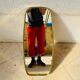 Large asymmetrical mirror metal gold vintage 1960 60 design mirror