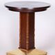 Small Art Deco Table in Oak and Brass, Czechia, 1920s