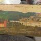 Peinture sur bois paysage première moitié du XXe siècle