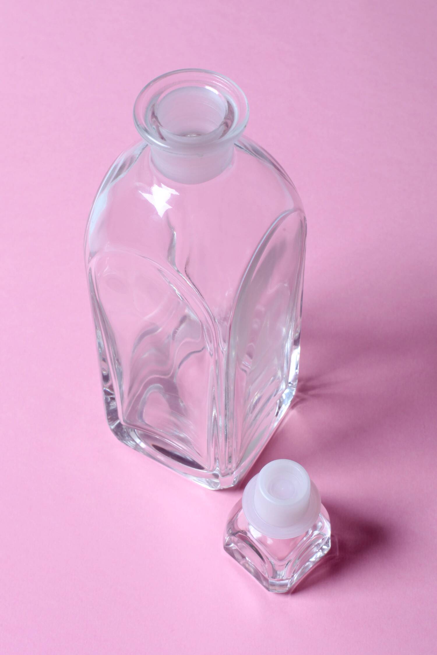 Mid-Century Luigi Bormioli Crystal Whiskey Decanter with Stopper