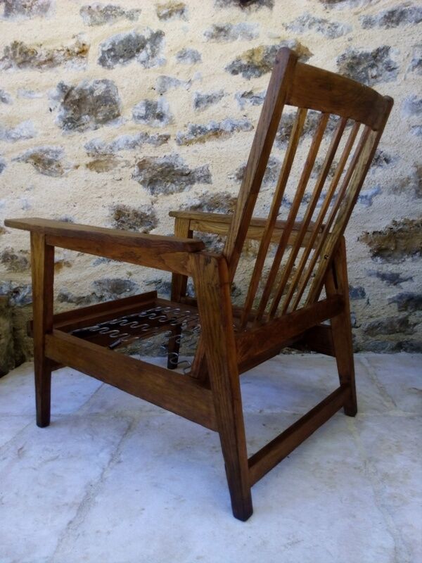 Armchair 50s style scandinavian 3 positions