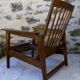 Armchair 50s style scandinavian 3 positions