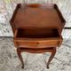 Antique Nightstand Louis XV Style Wood 3 Drawers + Vintage Case #