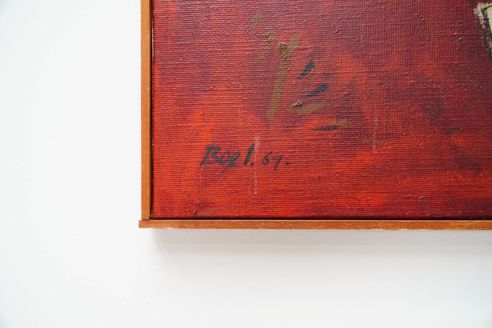 Maurice Boel, Composition Abstraite Rouge 1964