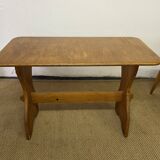 Ensemble table et 4 chaises en bois vintage