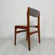 1960s Set of 6 Vintage Danish Teak Dining Chairs by Erik Buch