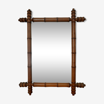 Light bamboo mirror 47x62cm