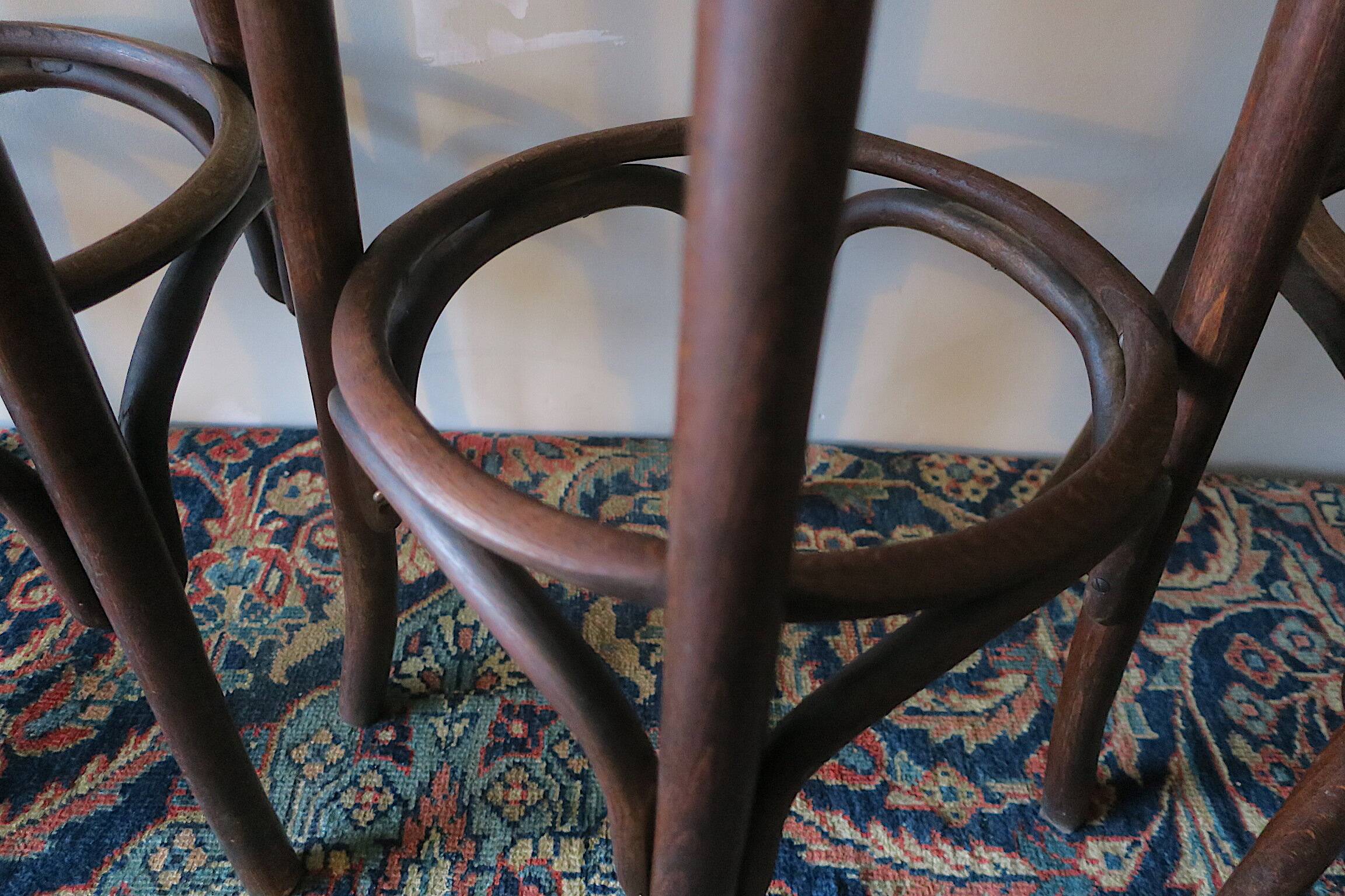Ensemble de 4 chaises de bar vintage, 1960