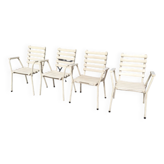 4 garden armchairs