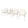 4 garden armchairs