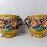 old planters and earthenware slip planter