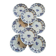 8 flat plates in Longchamp ironstone