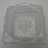 Ceiling lamp or wall lamp, square shaped in carved glass brand