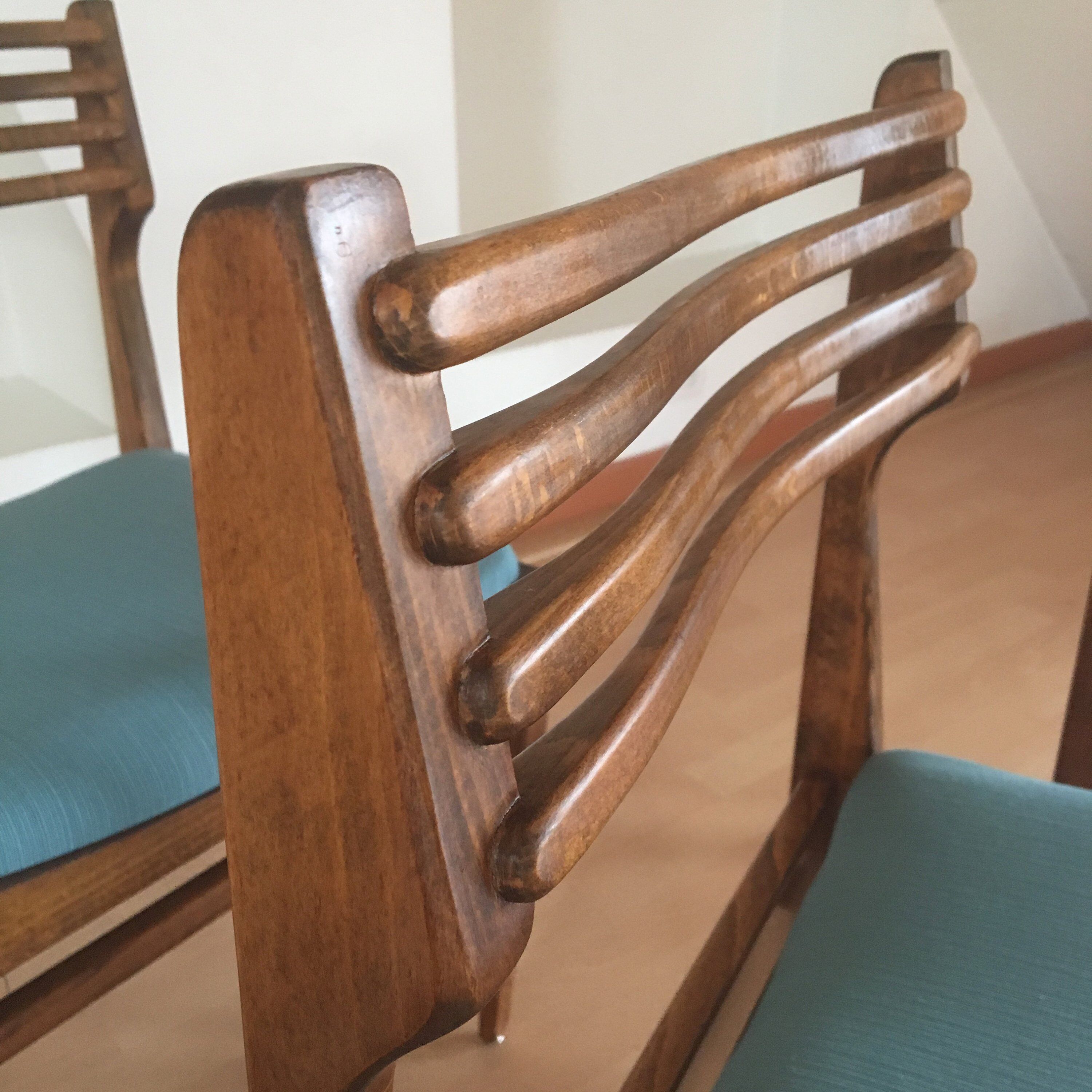 Scandinavian blue  chairs