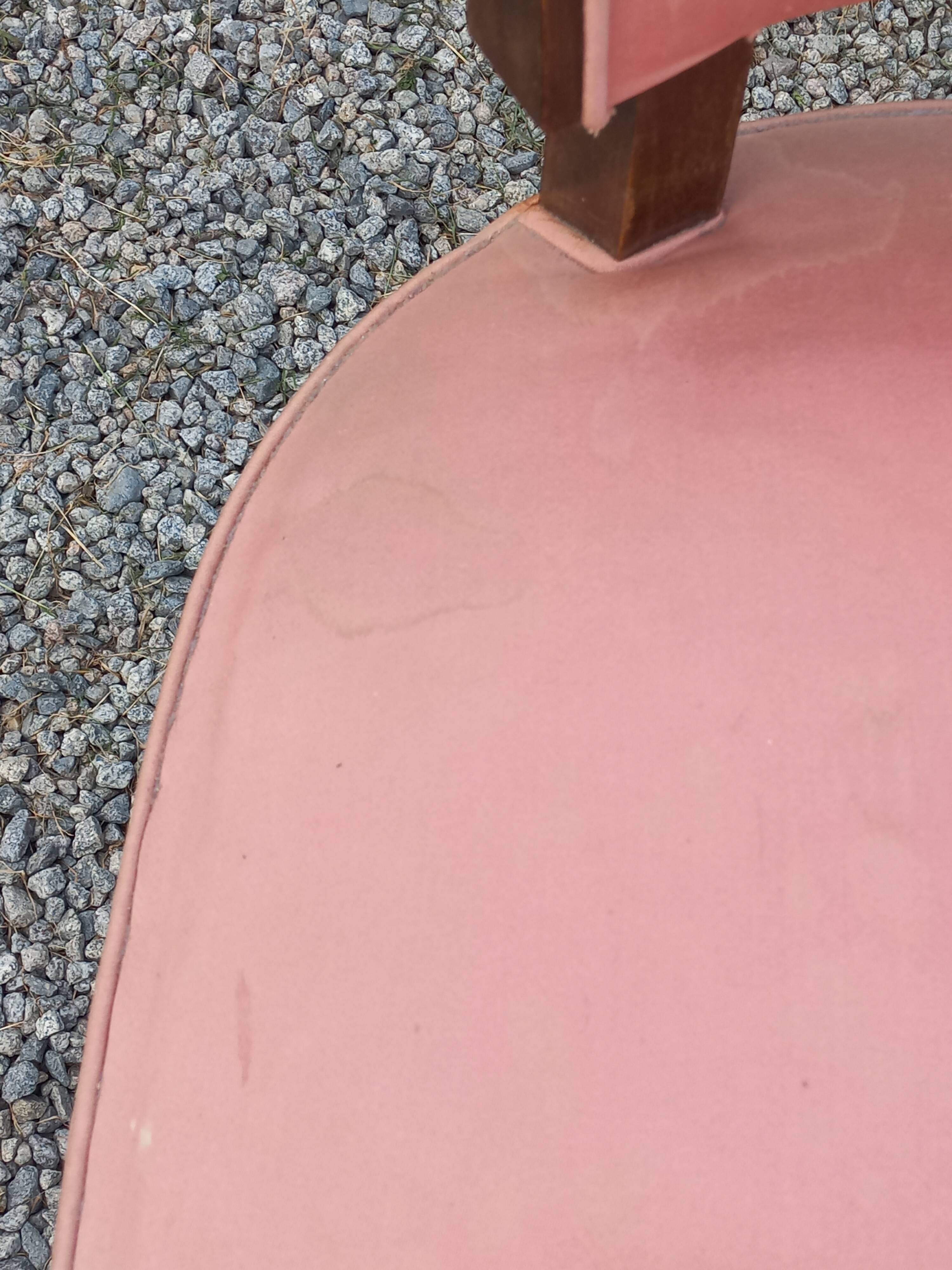 Pair of vintage low-backed bedroom chairs from the 1930s/1950s