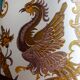 Conical lampshade vintage fabric Boussac Romanex