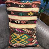 Coussin de tapis kilim turc noué à la main 40x60cm