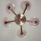 Venetian chandelier in amethyst Murano glass, circa 1920