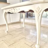 Cherry wood table with marquetry – Louis XV style