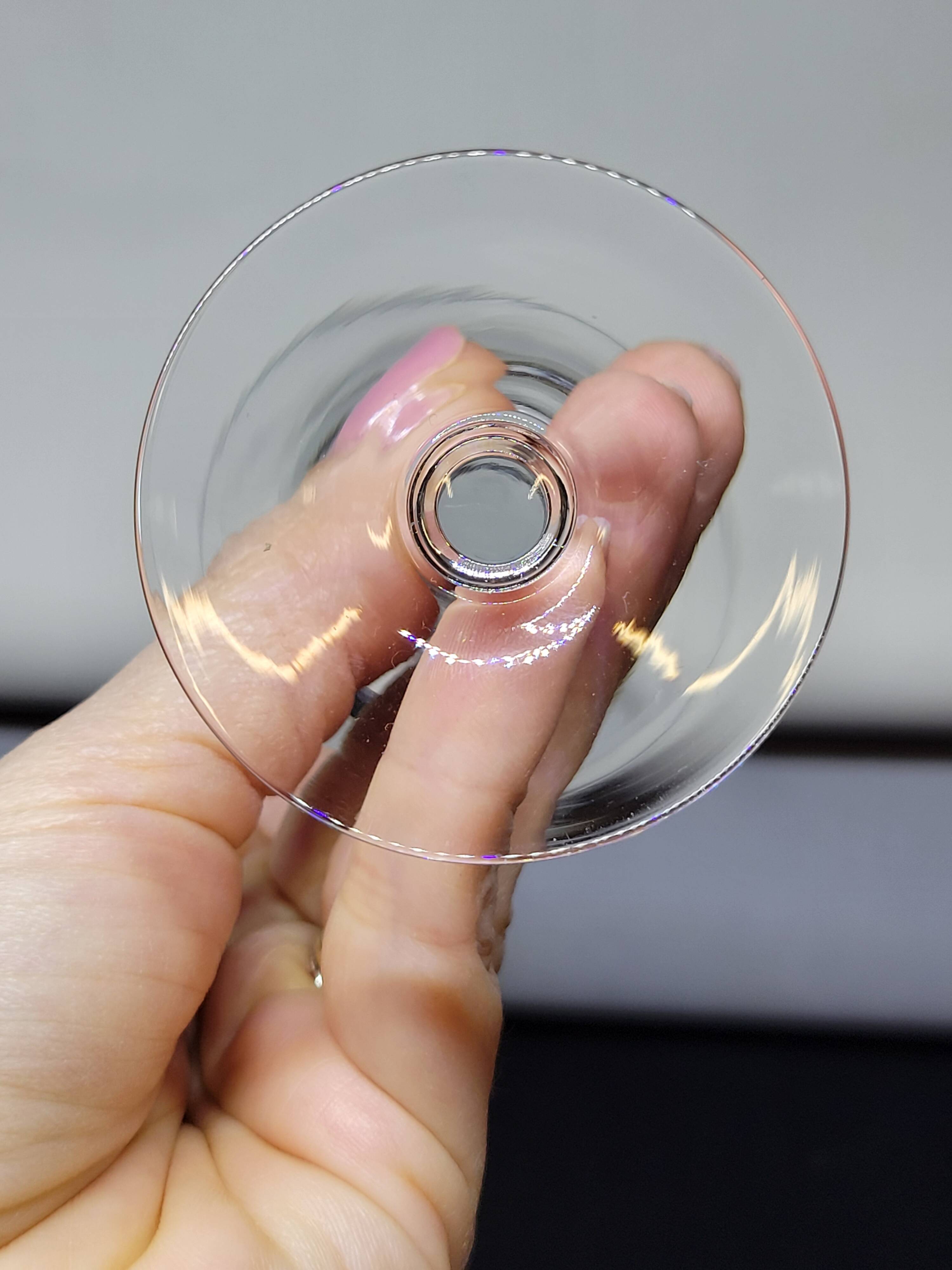 8 Fine Crystal Stemmed Glasses for Port or Liqueur - Baccarat? / Saint Louis