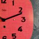 Vintage formica clock silent wall clock "red odo"