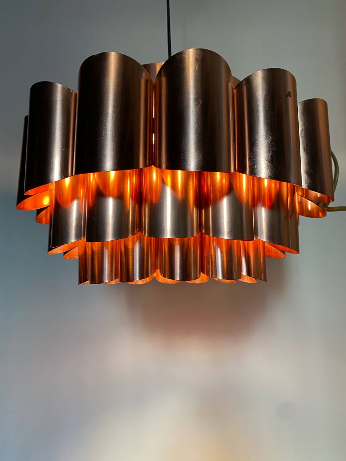 Hanging lamp by Werner Schou for Coronell Elektro Denmark, 1960s