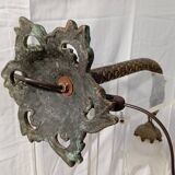 1930s bronze naga lamp