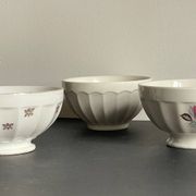 BOWLS Ceramic Pink and Gold VINTAGE
