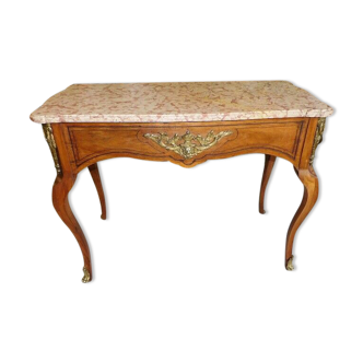 Table de milieu gueridon console plateau marbre du xix ème siecle