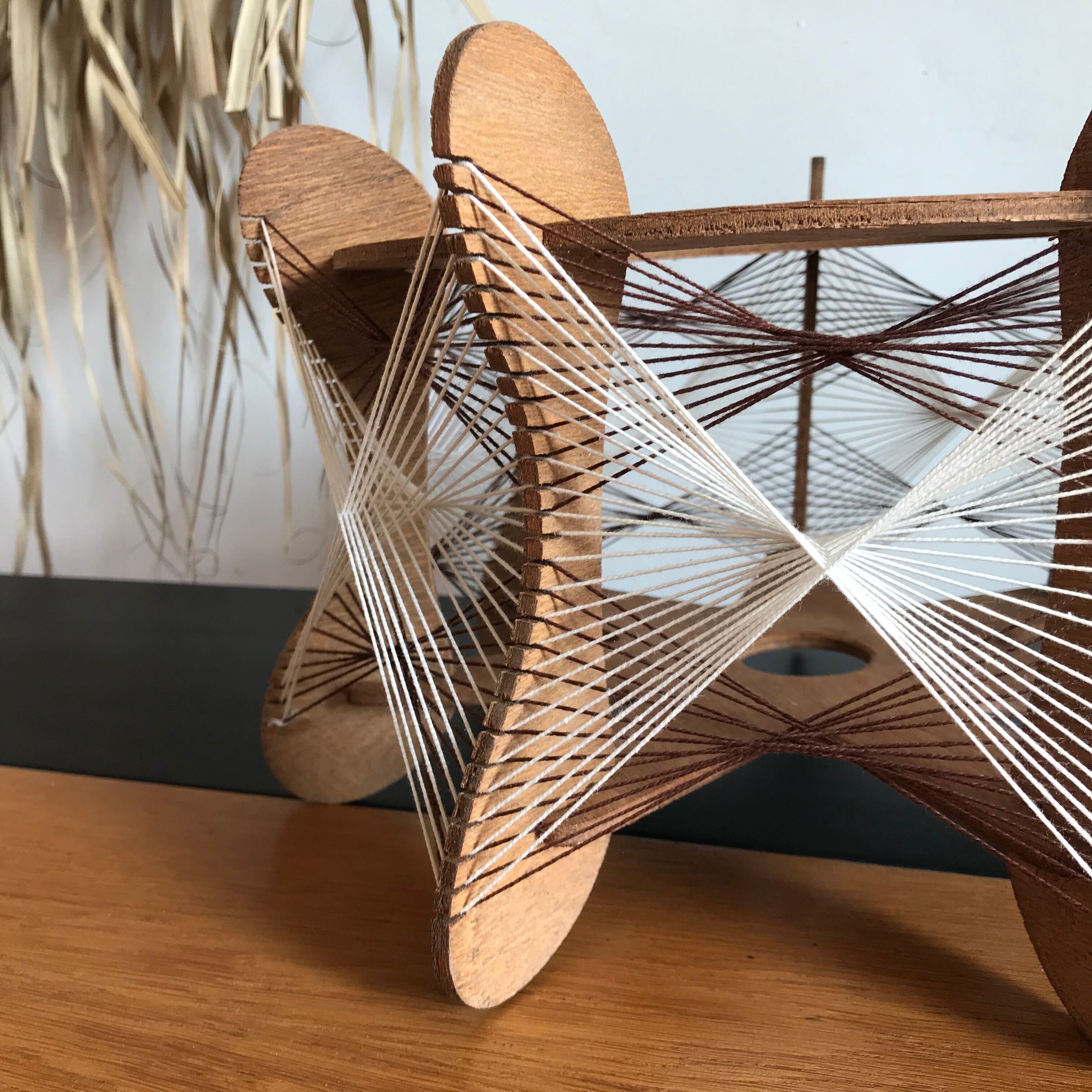 Scandinavian suspension yarn and wood