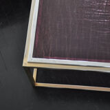 Table low brass plexiglas 1970