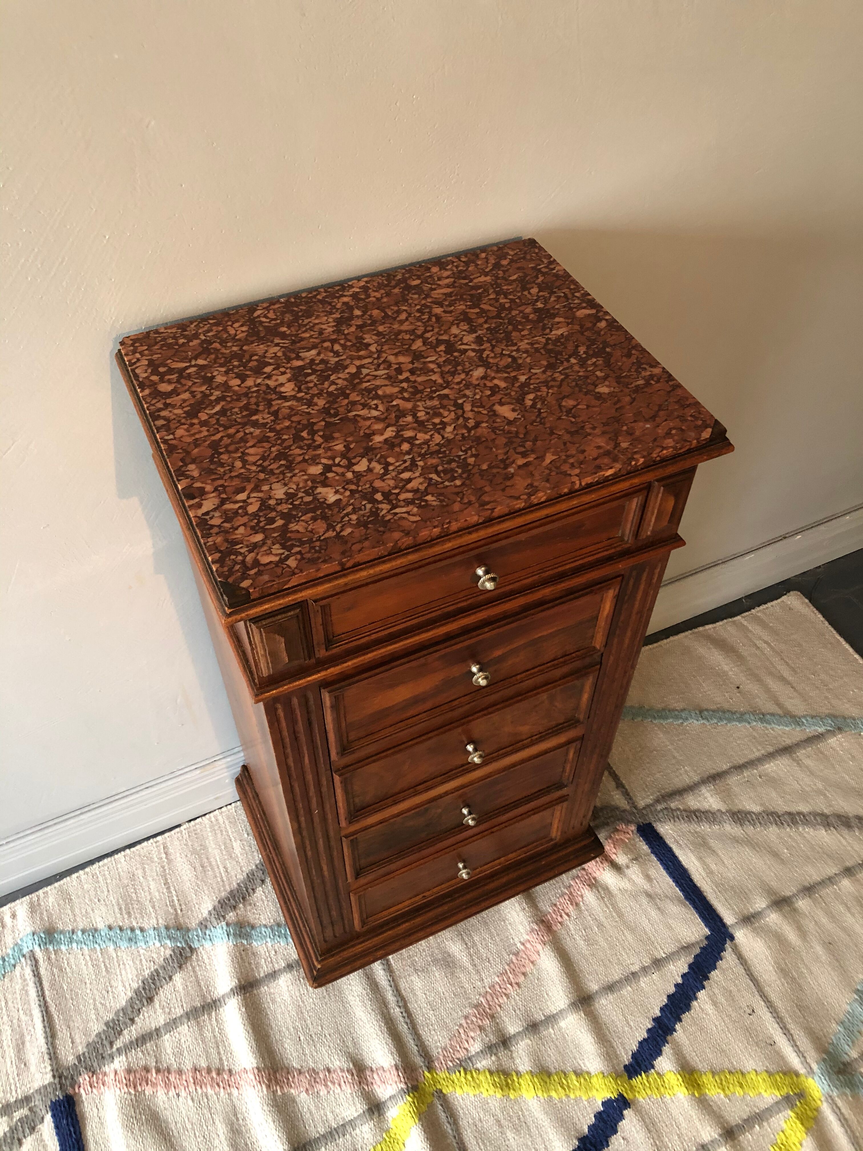 Old bedside table