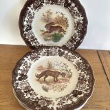 Set of 6 Palissy plates - Game Series - Royal Worcester - England