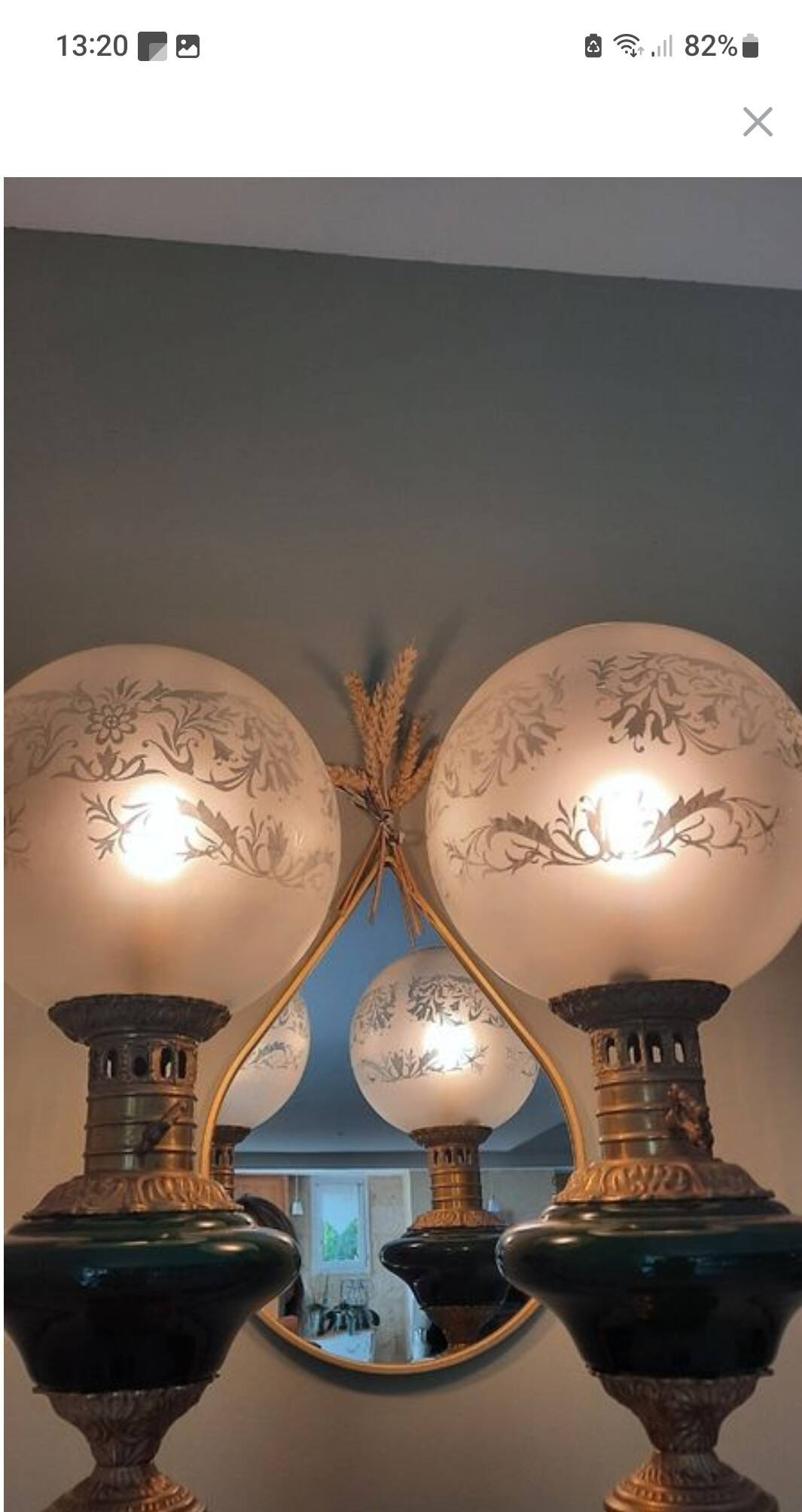 Paire de lampes Napoléon III